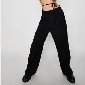 Garage porter pleated straight pants NWOT